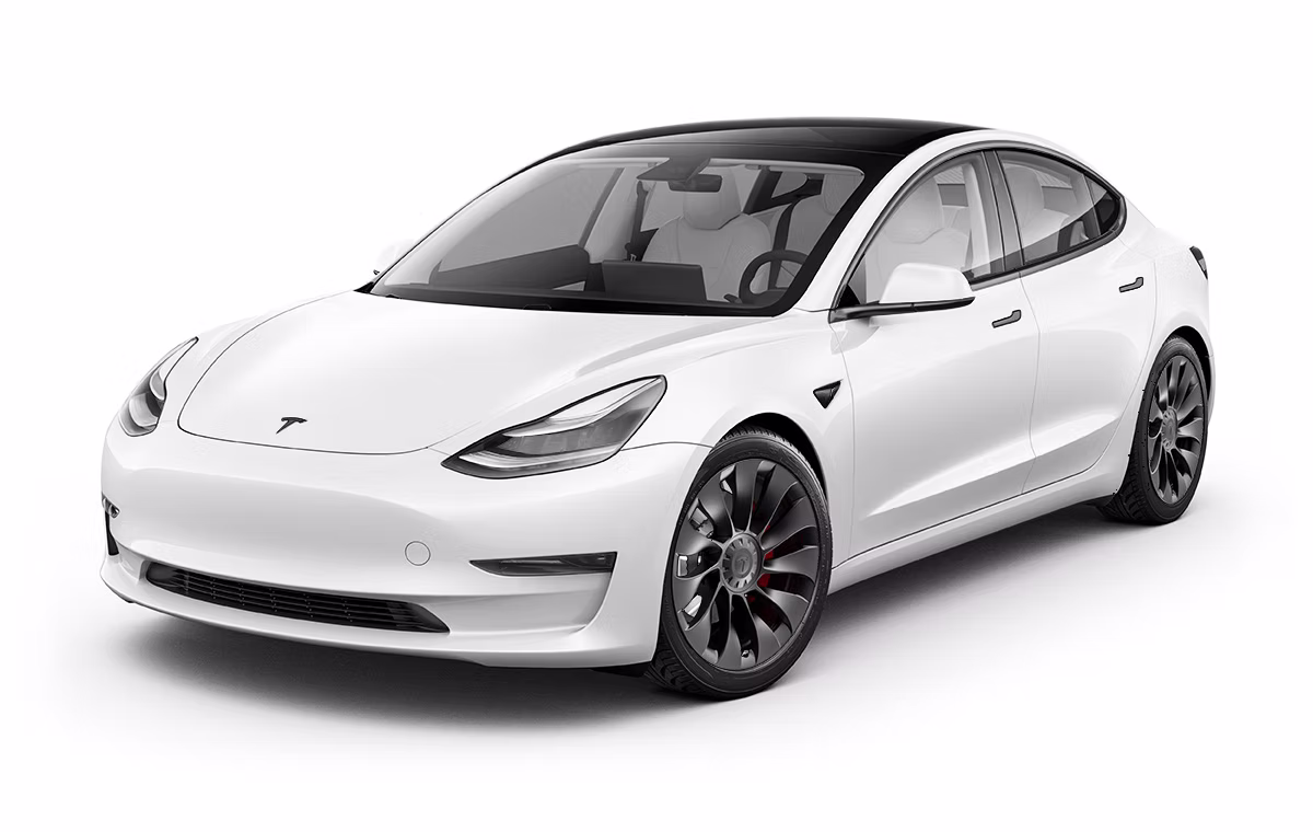 Tesla Model 3 with no window tint in Bellevue, WA