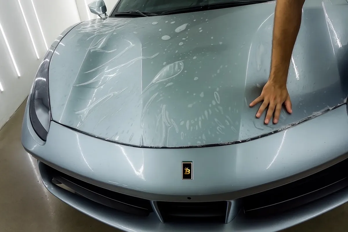Professional PPF Clear Bra Installation Protecting Luxury Car Paint in Bellevue Washington